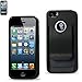 Reiko Belt Clip Polymer Case for iPhone 5 - Retail Packaging - Black
