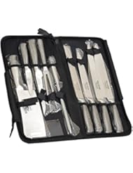 Ross Henery Professional Eclipse Premium stainless Steel 9 piece chefs knife set in carry case