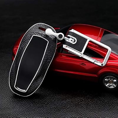 Amazoncom Luoerpi Top Layer Leather Abs Remote Car Key