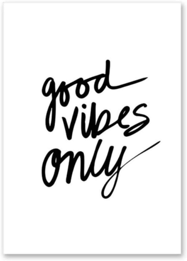 Napravi Rs Tableaux Posters Et Arts Decoratifs Peintures 50x70cm Wall Art Affiche Good Vibes Only Toile Peintures Nordiques Noir Blanc Citations Pepiniere Imprimer Des Images Pour La Decoration De La Chambre Des Enfants Sans