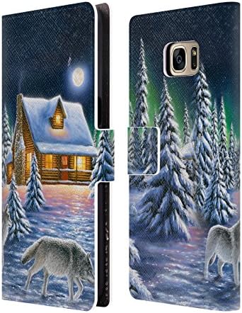 Official Chuck Black Nighttime Prowl Cabin Leather Book Wallet Case Cover For Samsung Galaxy S7 edge