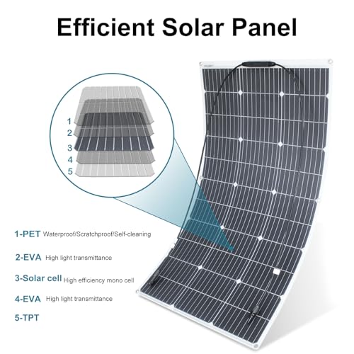 Monocrystalline 200W 12V Flexible Solar Panel Kit For Outdoor Mobile Use
