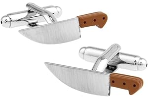 VCUFFLINKS Cook Chef Knife Knives Pair Cufflinks Food Foodie Restaurant Culinary Cuff Links
