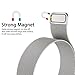 For Fitbit Blaze Band With Metal Frame, Wearlizer Milanese Loop Smart Watch Band Replacement Stainless Steel Bracelet Strap for Fitbit Blaze, Christmas Gift - Silver Large