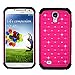 Galaxy S4 Case, Heng Tech Sparkle Shimmer Shockproof Case, Heavy Duty Hybrid Dual Layer Diamond Rhinestone Bling Case for Samsung Galaxy S4 (Rose)