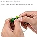 Fidget Toys, SnowCinda 5 PCS Squeeze-a-Bean Soybean Stress Relieving Keychain Mobile Chain Fidget, Green (Green - 5 Pcs)