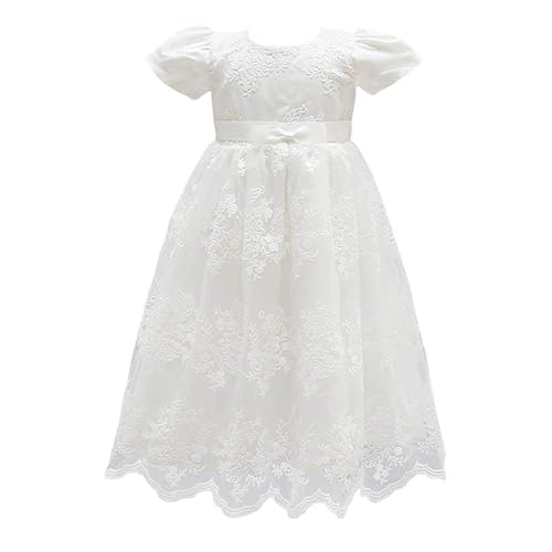 Glamulice Baby Girls Flower Christening Baptism Dress Formal Party Special  Occasion Dresses for Toddler 3-6 Light Ivory White Infant Girl Church  Holiday Wedding Pageant Gown & Headband Newborn 3M Gala in Kenya |