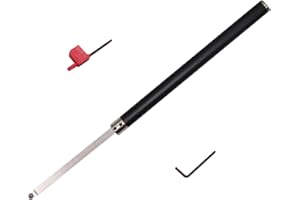 ASIEG TOOL Woodturning Tools Set Carbide Tipped Lathe Chisel Finisher Tool Bar with Ci5 8.9mm Round Carbide Insert Cutter for Wood Hobbyist or DIY or Carpenter