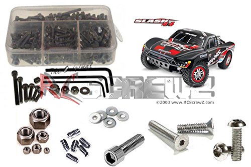 RCScrewZ Traxxas Slash 4x4 Stainless Steel Screw Kit  tra039   For Traxxas Kit (#6808/68086)