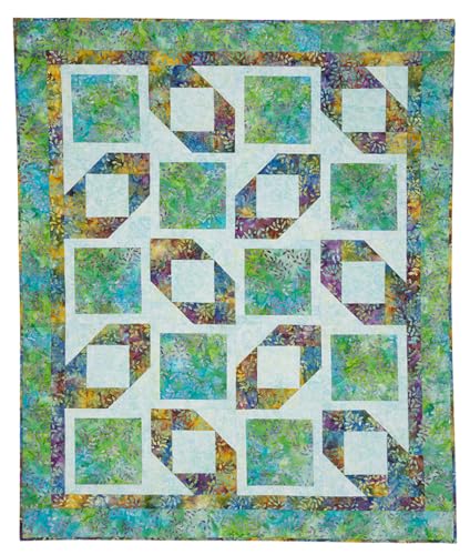 Fabric Cafe Double Focus 3-Yard Quilts - 8 Unique Dual Focus Fabric Quilt Patterns - Economical 3-Yard Method - Versatile Sizes - Clear Instructions