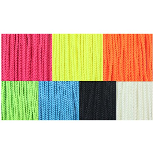 ETbotu 100 Pcs Durable Polyester String Multi Color Pro-Poly Rope for Kids Toy