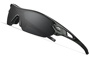 TOREGE Polarized Sports Sunglasses for Men Women Cycling Running Driving Fishing Glasses TR002