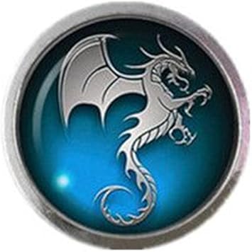 Lbfeel Fantasy Blue Dragon Vintage Antique Bronze Dresser Knobs