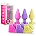 Blush Novelties Naughtier Candy Heart Adult Sex Toy - Heart Shape Base Anal Butt Plug, Ultrasilk, Soft Platinum Cured Puria Silicone, Easy to Use Comfortable Beginner, Women, Men, Couples - Purple
