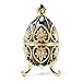 Apropos Hand-Painted Vintage Style Faberge Egg with Rich Enamel and Sparkling Rhinestones Jewelry Trinket Box