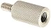 Scuba Choice Spearfishing Pole Spear Adapter Female 8mm to Male 6mm, Silver, (SCPSA-68)