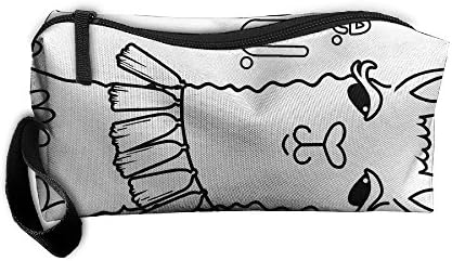 Szqbag Be Unique Llama Printing Portable Multiple Usage Handbag Storage Pouch Bag Case Accessories Organizer Healthcare Kit Grooming Kit Cosmetics Bag Make-up Bag With Zipper