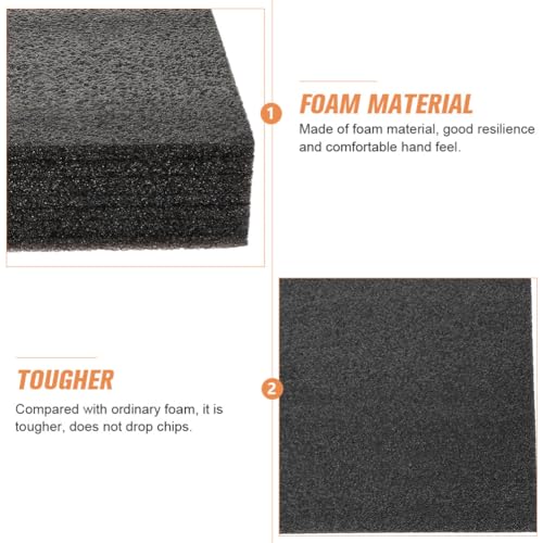 VILLCASE 3pcs Felting Board Foam High Dense, Needle Felting Pad, Work Black Rectangle Felt Mat Sewing Wool Tool for Diy Hand Craft Poking Knitting Projects 7x7 inches