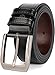 QUEYUB Men's Dress Belts Genuine Leather 1.5