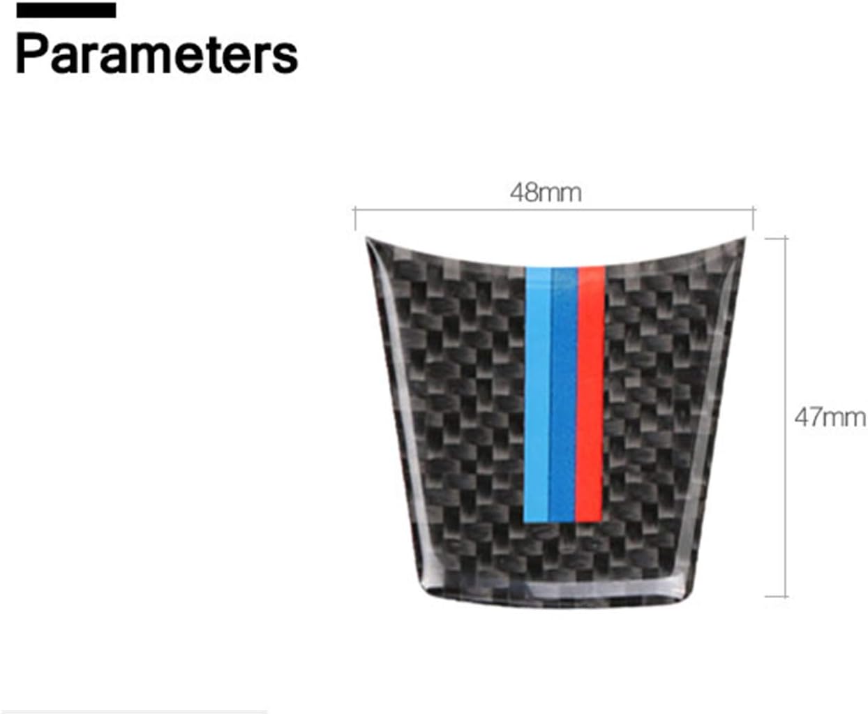 Carbon Fiber Steering Wheel Stickers Decoration Frame Decal Cover Trim for BMW BMW Z4 E89 2009-2016 FXP07 (M)