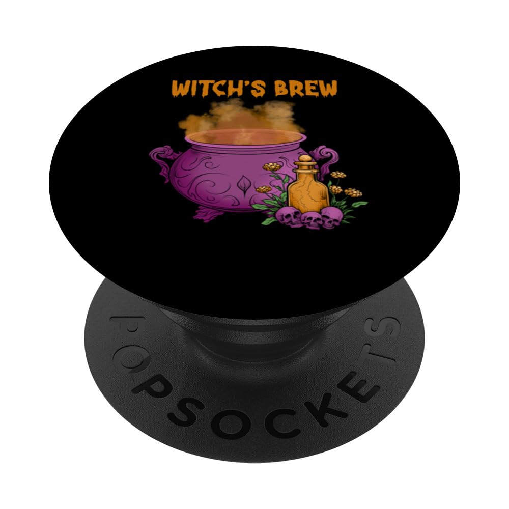 Witch's Brew Spooky Halloween Creepy Ghostly Design PopSockets Swappable PopGrip