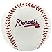 Rawlings | MLB Team Logo Baseball | Atlanta Braves | Official | White