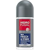 Hidrofugal Men Fresh &amp; Stark Roll-On (50 ml), Strong Antiperspirant Protection with Refreshing Fragrance, Deodorant for Men Without Ethyl Alcohol