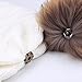 FURTALK Womens Winter Knit Beanie Hat Slouchy Skull Cap Faux Fur Pom Pom Hats Cap for Girls Double Layer Warm Original(One Size White)
