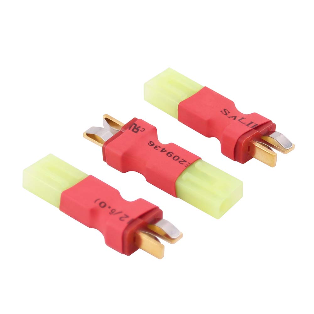 BDHI 3pcs compatible with Micro Mini Tamiya Female to T-Plug Deans Style Male Connector Adapter(BDHI-96)
