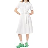 Lacoste Womens Flared Mini Pique Polo Dress