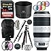Canon EF 100-400mm f/4.5-5.6L is II USM Lens Bundle with Vanguard VEHO Ball Head Tripod, 64GB Memory Card, Backpack and Accessories (5 Items)