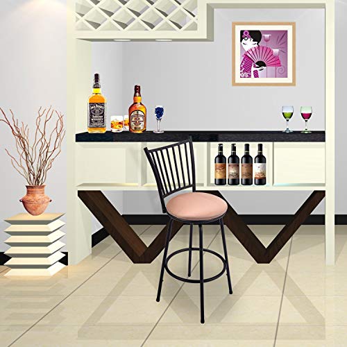 WATERJOY Barstool, Set of 3 Modern Swivel Bar Stool Counter Height Chair Bistro Pub Breakfast Kitchen Stools Chair - Thumbnail 4