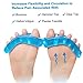 Toe Separators and Toe Streightener. Original Yougai Separator - for Relaxing Toes, Fight Bunions, Pedicure Yoga Practice Bunions Foot Pain - Hammer Toes and more for Women and Men (Blue)