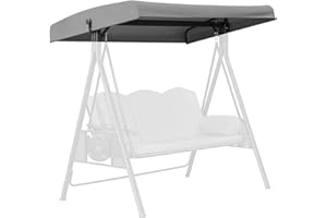 Outdoor Swing Cover, Swing Canopy Replacement, 75"x47" Waterproof Outdoor Cover with Side Grommets, 210D Oxford Fabric Canopy