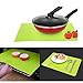 Aspire 4PCS Thicken Non-Slip Silicone Placemats Cutting Hot Mats Tablemats-White