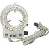 Microscope LED Ring Light Illuminator Stereo Microscope Adjustable Stereo Zoom Camera Light 32LED (White)