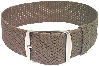 Perlon Watch Strap (20mm, Army Green)