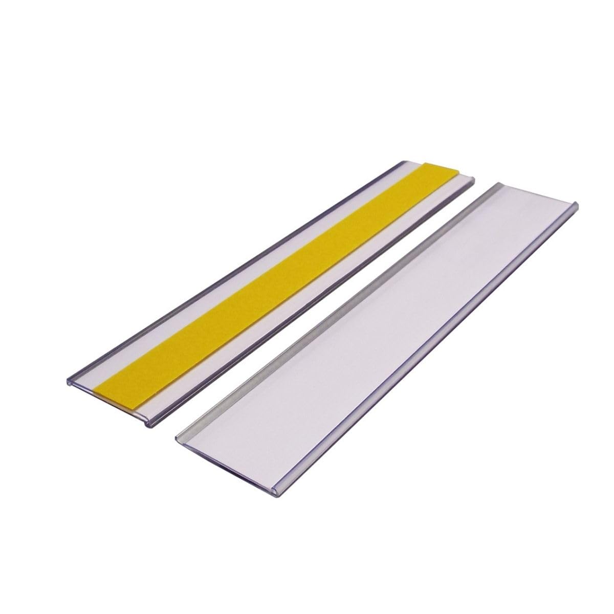 Self-Adhesive Ticket Holders, 38mm high x 200mm Long, EPOS Strips, Pack of 50