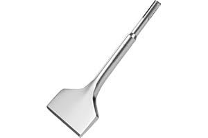 SDS Plus Shank Bent Tile Chisel, 7-1/2 Inch Long 3 Inch Wide 40 Cr Tile Removal Chisel, Compatible with SDS Plus Jack Hammer