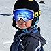COPOZZ Ski Goggles Kids, Youth Snowboard Goggles for Boys Girls Toddler Age 2-12,OTG UV400 Helmet Compatible Skiing Equipment