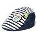 Voberry® Baby Boy Kids Toddler Stripes Beret Cabbie Flat Peaked Hat (dark blue)