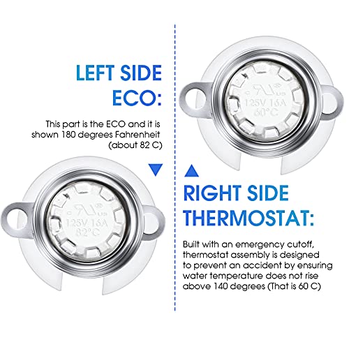 Handylife RV Water Heater Thermostat Assembly, ECO Thermostat Replacement Part for Atwood 91447