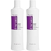 Fanola No Yellow Purple Shampoo - Purple Color Depositing Shampoo for Blondes, Bleached & Grey Hair - Formulated with Violet Pigment to Remove Brassy Tones from Hair - 11.8 Fl oz / 2 Pack