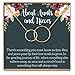 Dear Ava Interlocking Aunt and Niece Necklace | Infinity Necklaces Gifts For Women and Girls | Modern Jewelry Pendant with Heartfelt Card | Sterling Silver Love Between Aunt Niece