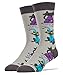 Oooh Yeah Socks ! - Mens Crew - Cats Pajamas, (Sock Size 10-13, Shoe Size 8-13)