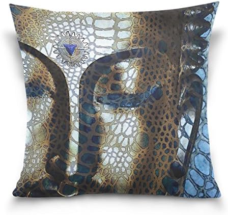 Ethel Ernest Home Decor Zippered Pillowcase Abstract Buddha Digital Throw Pillow Cover Cases 20 x 20 Inches