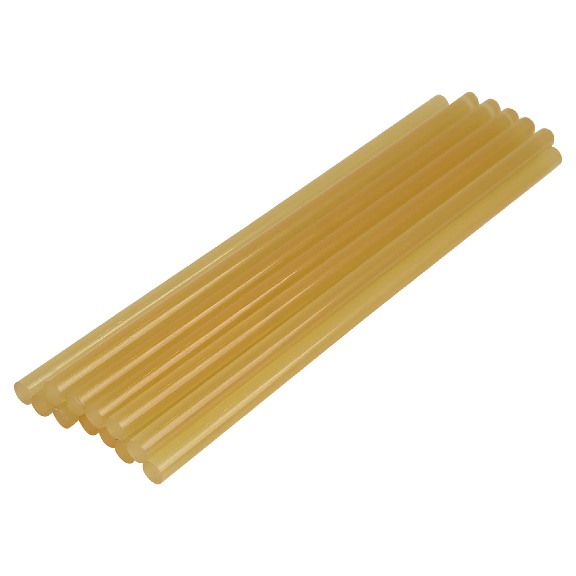 X AUTOHAUX 12 Pcs 7mmX200mm Hot Glue Stick Paintless Dent Repair Yellow for Car