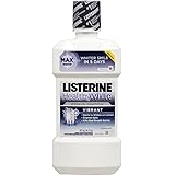 Listerine Whitening Anticavity Mouthwash, Vibrant, Clean Mint 16 oz (Pack of 5)