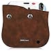 Fintie Protective Case for Fujifilm Instax Mini 25 26 Instant Camera - Premium Vegan Leather Bag Cover with Removable Strap - Vintage Brown