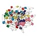 Bilipala Colored Plastic Head Safety Pins, Baby Safety Pins, Diaper Pins, 2 Inch, 60 Count